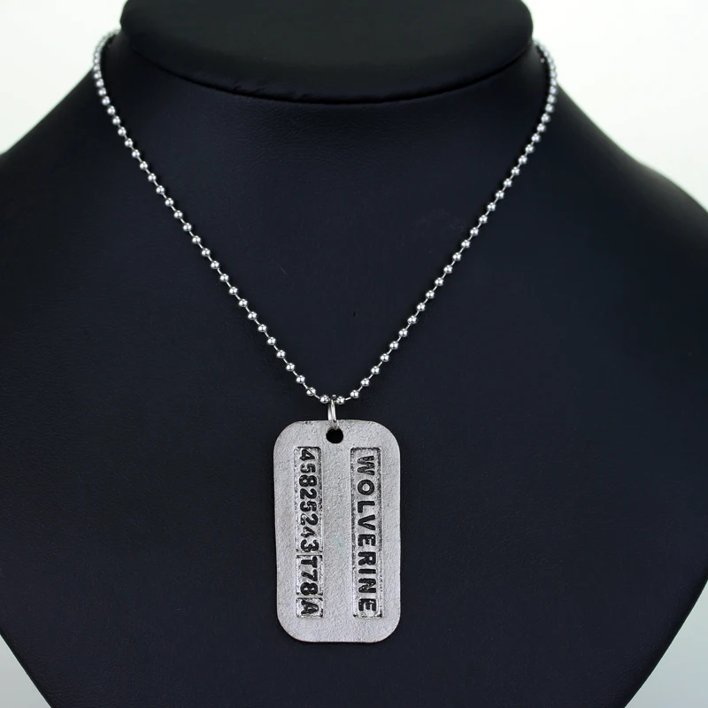 Modische Punk-Style Wolverine-Anhänger-Halskette - Filmfigur-Schmuck-Accessoire als Einzigartiges Geschenk für Männer – Detail 1