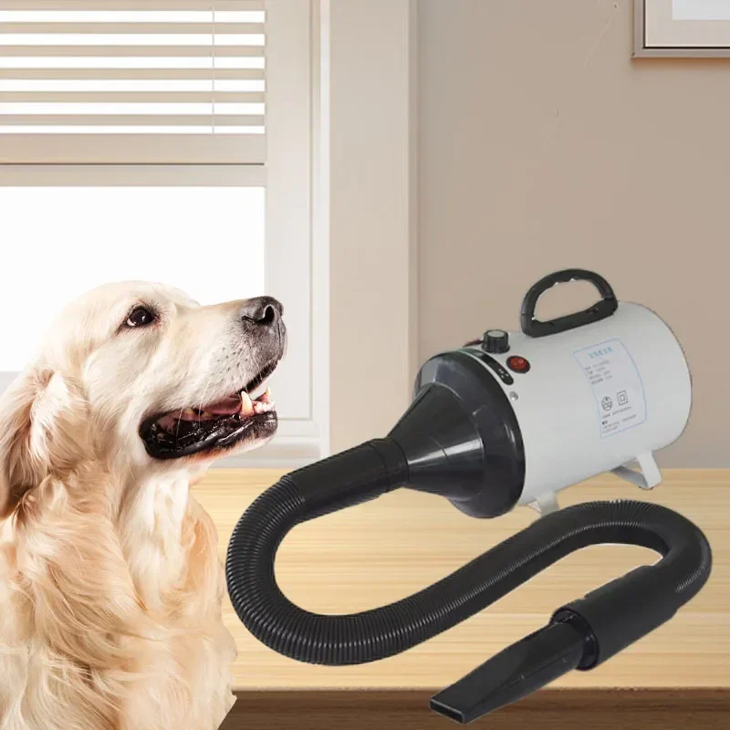 

A New arrival 2200W high power pet grooming hair dryer blower stepless adjustable speed mute smart pet hair force dryer