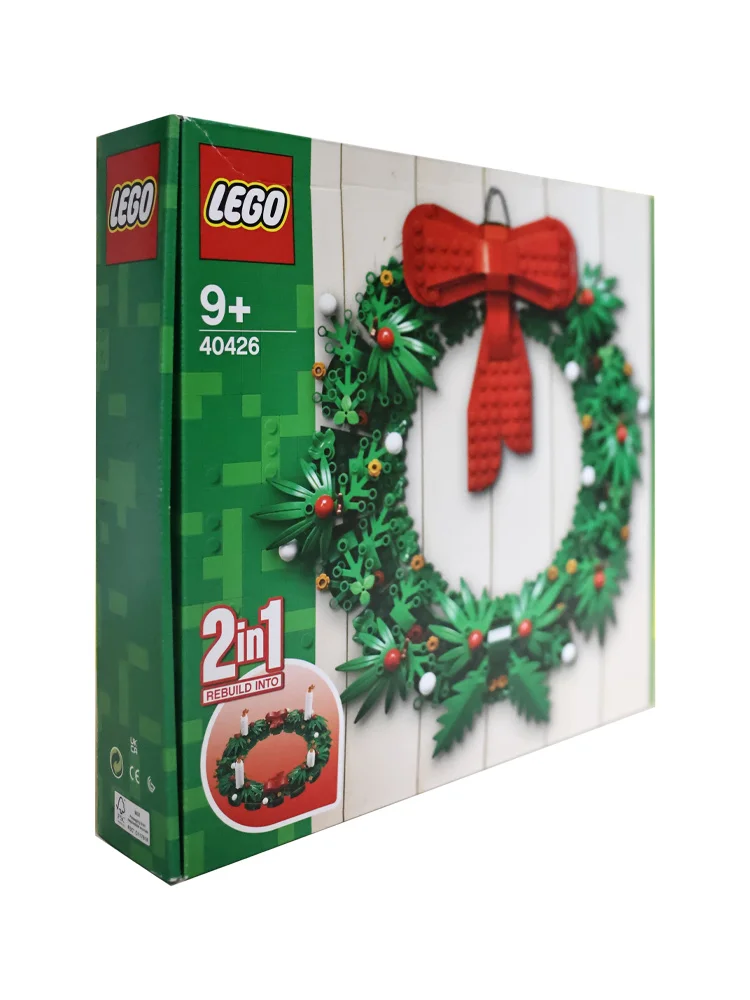 LEGO 40426 Christmas Wreath 2-in-1- Brand new, assembled building block toy holiday gift.