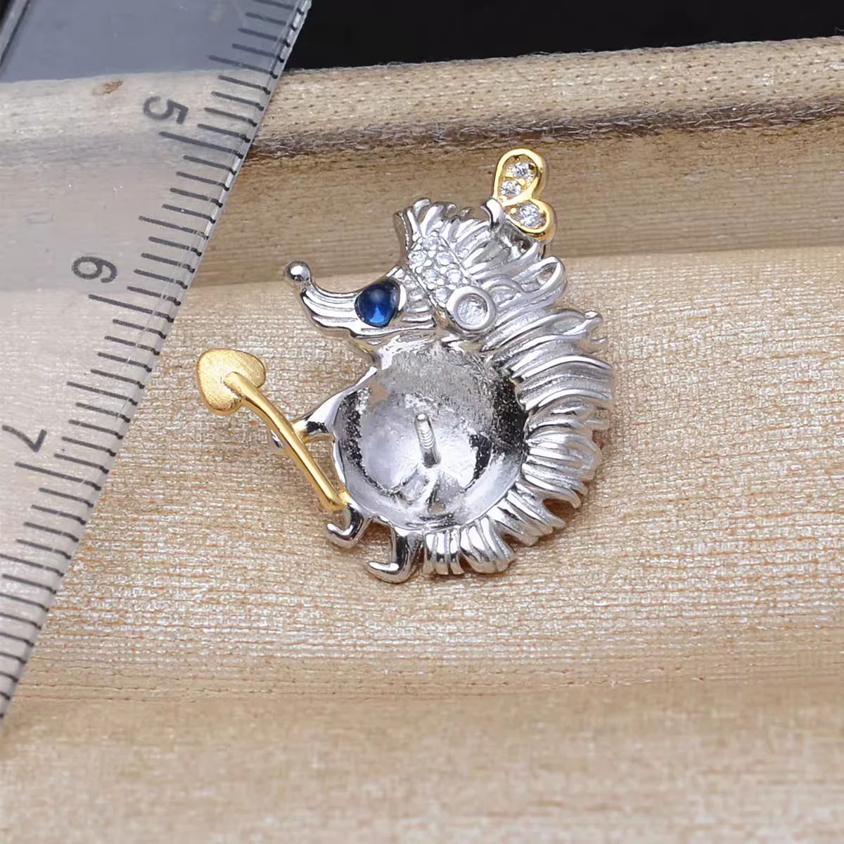 Wholesale S925 Sterling Silver Pendant Mounts Base Findings Settings Mountings Jewelry Fittings for 9-10mm Pearls 3pcs/lot