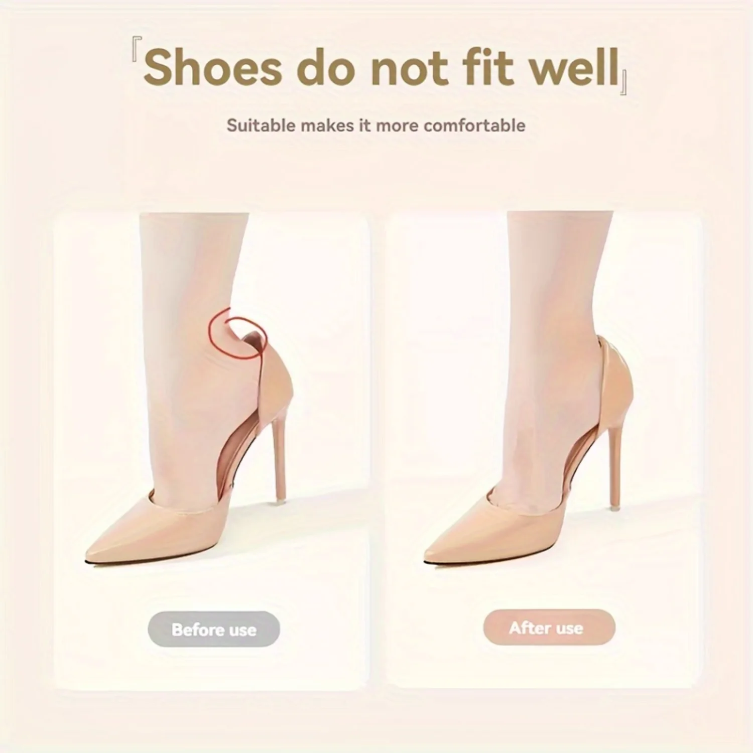 12 Uds. Almohadillas de talón para zapatos demasiado grandes, insertos de zapatos para zapatos sueltos, protectores de empuñaduras de talón para ampollas, dolor, hacer zapatos ajustados