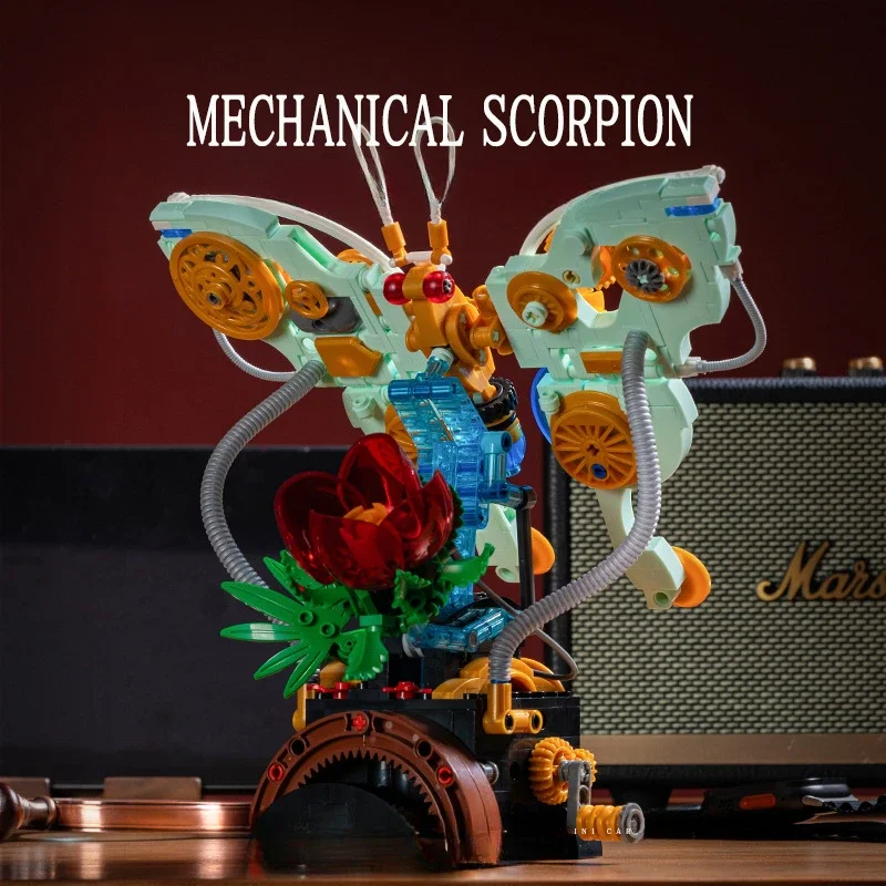 

576-Piece Steampunk Insect Butterfly Building Kit – DIY Mechanical Model for Teens & Adults, Cool Desk Decor, Holiday Gift
