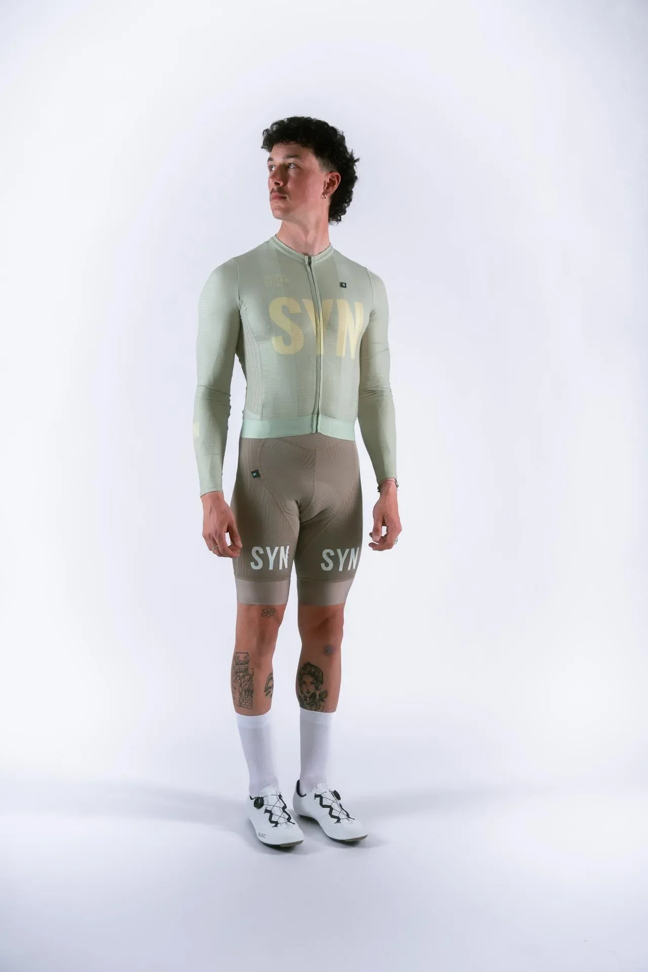 

2025 SYN Men's cycling sportswear Autumn/Winter Bicycle Long Sleeve Top High quality energy band cycling jersey