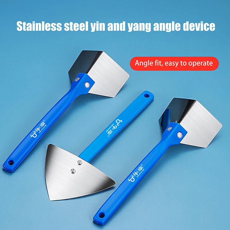 

Practical Painting Tools; Stainless Steel Corner Trowel, Sealing Spatula and Durable Plastic Handle Putty Scraper