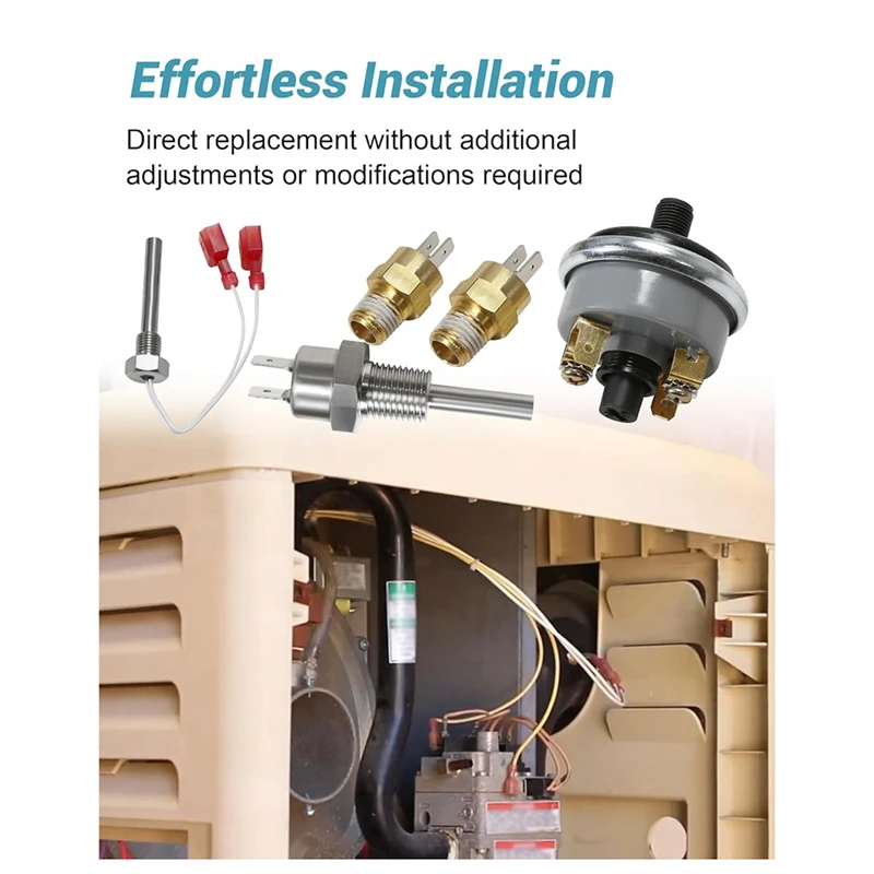 Pool Heater Repair Kit Replacements For Pentair Max E Therm & Master Temp Includes 42002-0024S Stack Flue Sensor