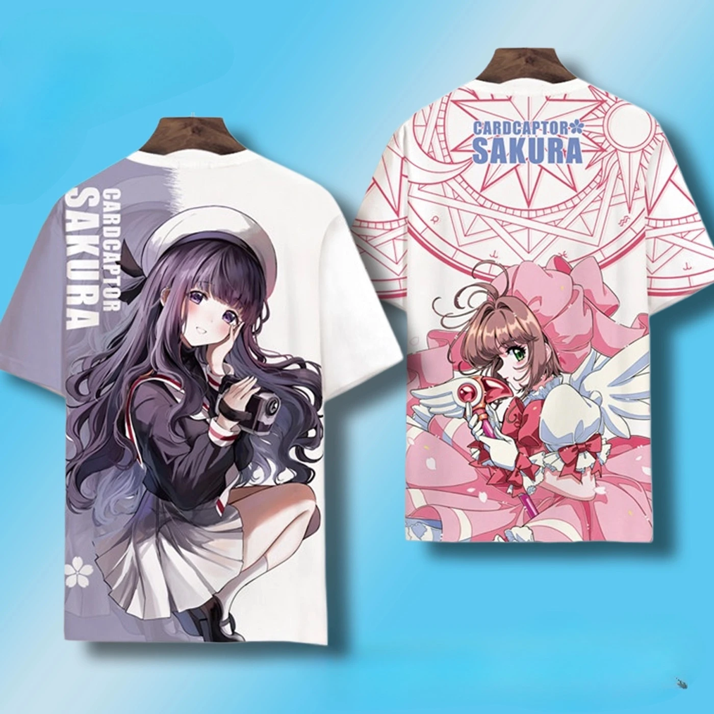 Anime Cardcaptor Sakura 3D Print Oversized T Shirt Women Men Summer Crewneck Short Sleeve Funny Tshirt Graphics Tees Streetwear