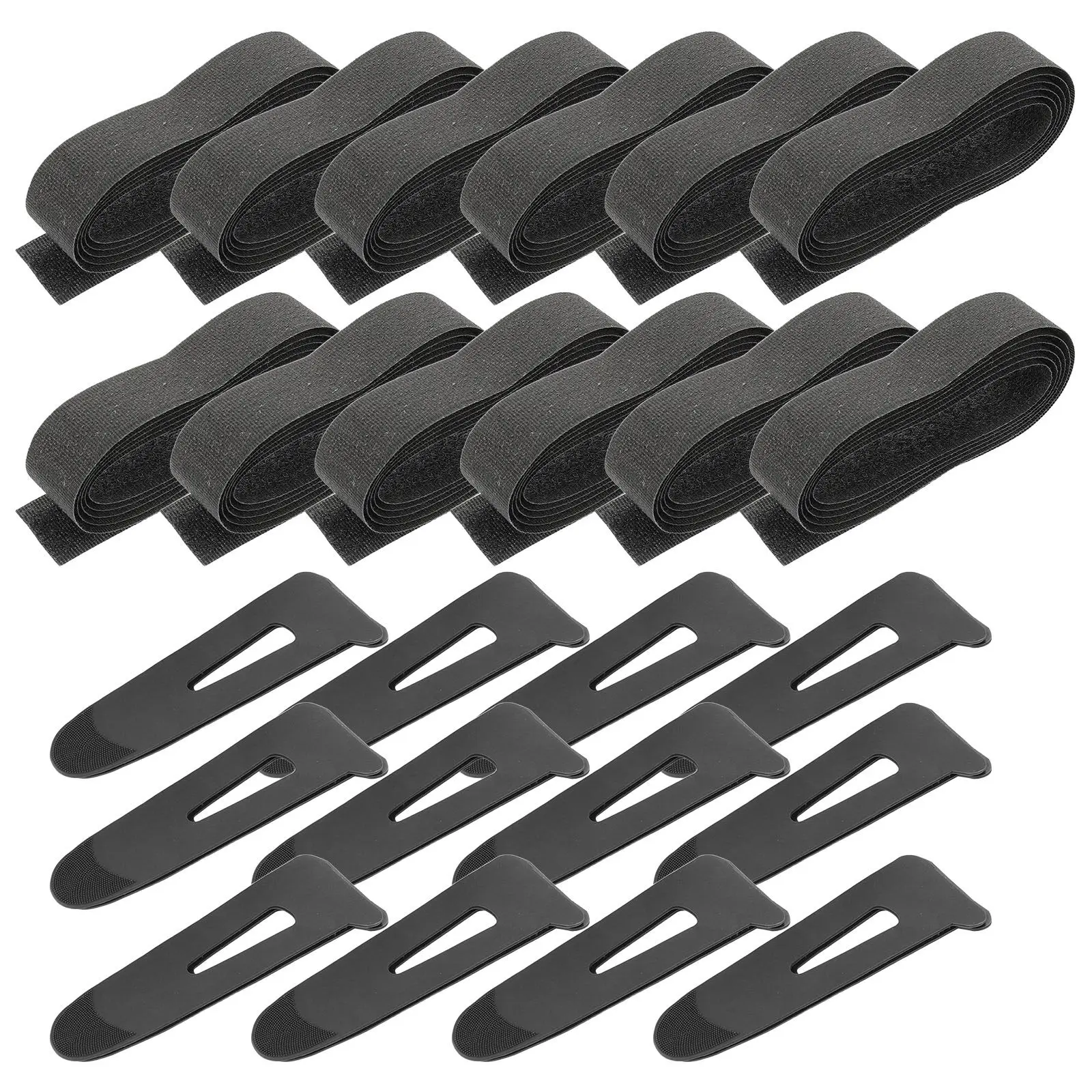 

12 комплектов регулируемых застежек для манжет курток, многоразовые липкие ленты для фиксации рукавов, для пуховиков, зимней одежды, походного снаряжения