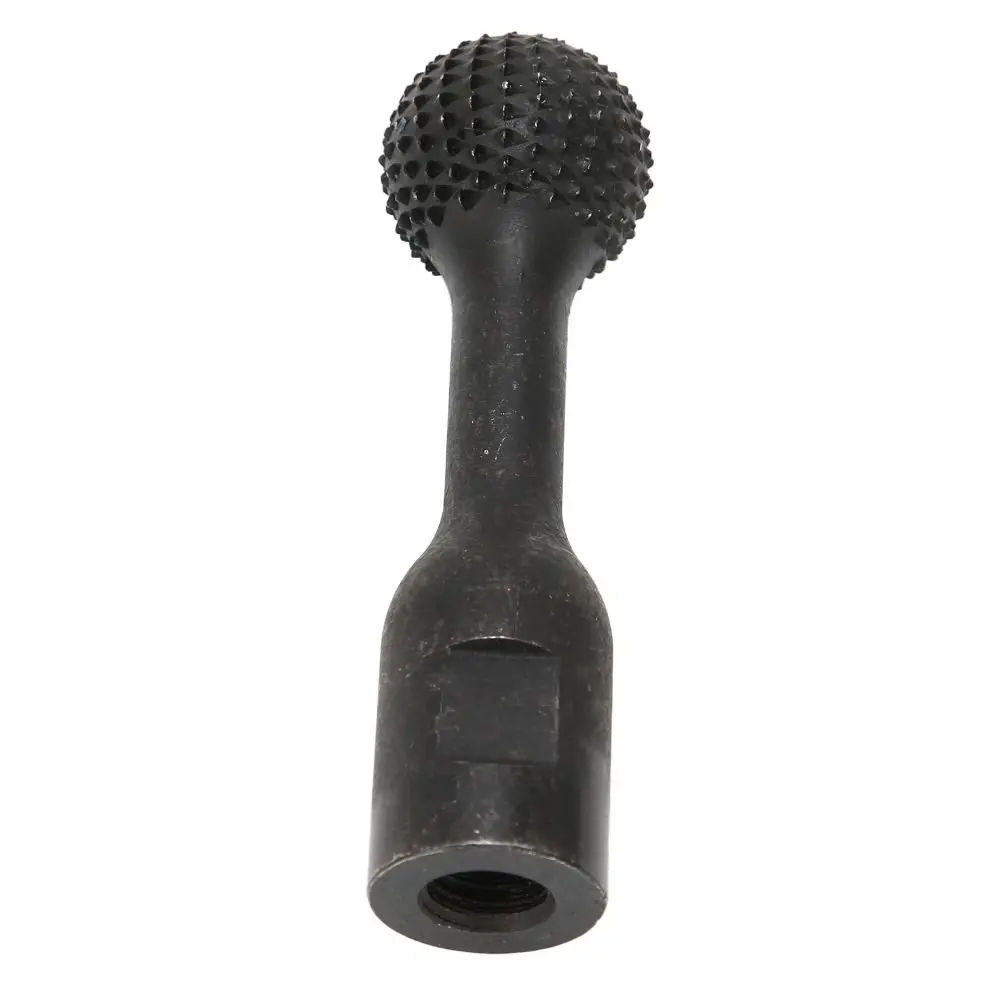 Rapid Carbon Steel Ball Gouge 5/8-11 Threads Black Sphere Rotary Burr Abrasive Teeth Spherical Grinding Head Wood Carving