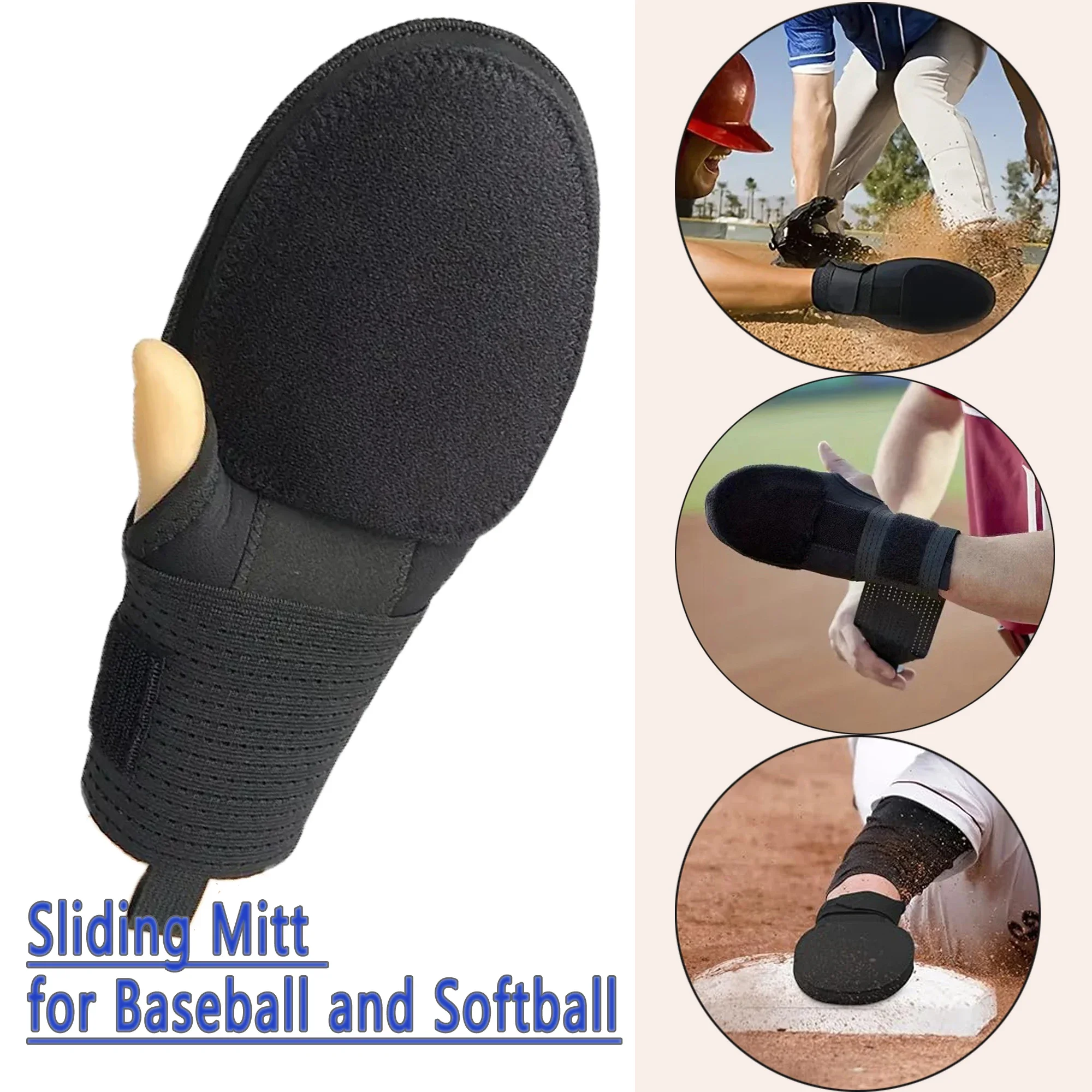 

Sliding Mitt, Baseball Sliding Glove for Adults Youth, Easy-to-Wear, Durable and Breathable Wrist-Protection Sliding Pads