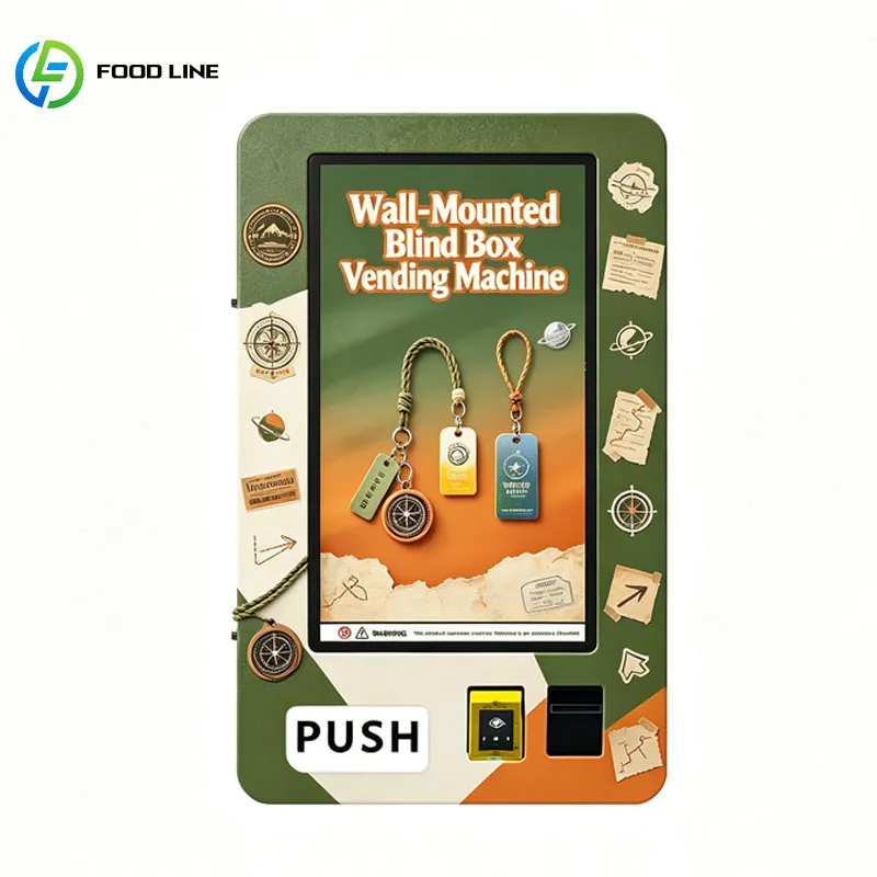 Toy Vending Machine Wall Mounted Smart Cashless Retail Equipment for Blind Boxes and Pendants Customized