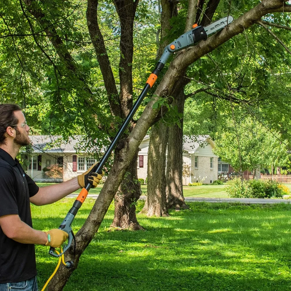 منشار كهربائي 10 بوصة 8 أمبير مع رأس قابل للتعديل وسلسلة ممتازة للاستخدام الخارجي