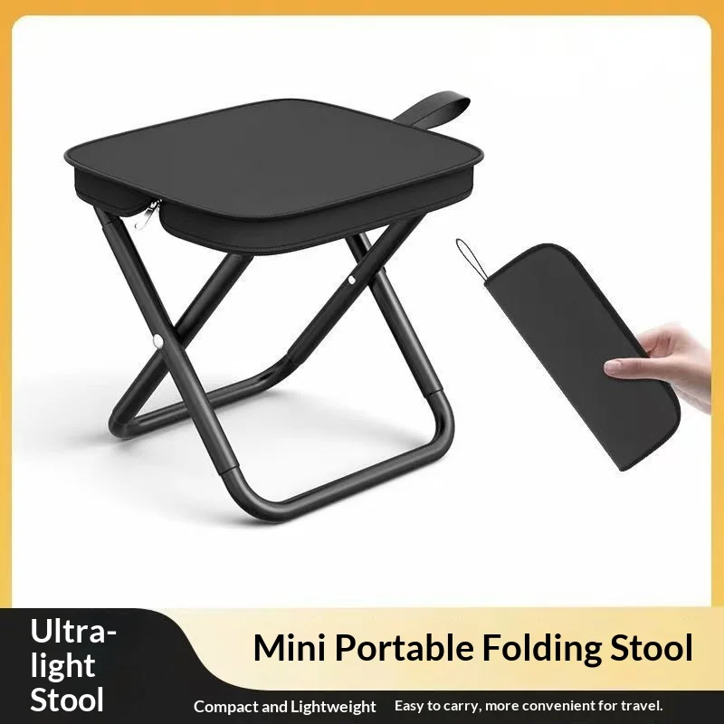 Ultra light Folding Stool Outdoor Folding Chair Camping Pencil Bag Mazar Ultra light Portable Small Bench Travel portable chair outdoor furniture folding chair