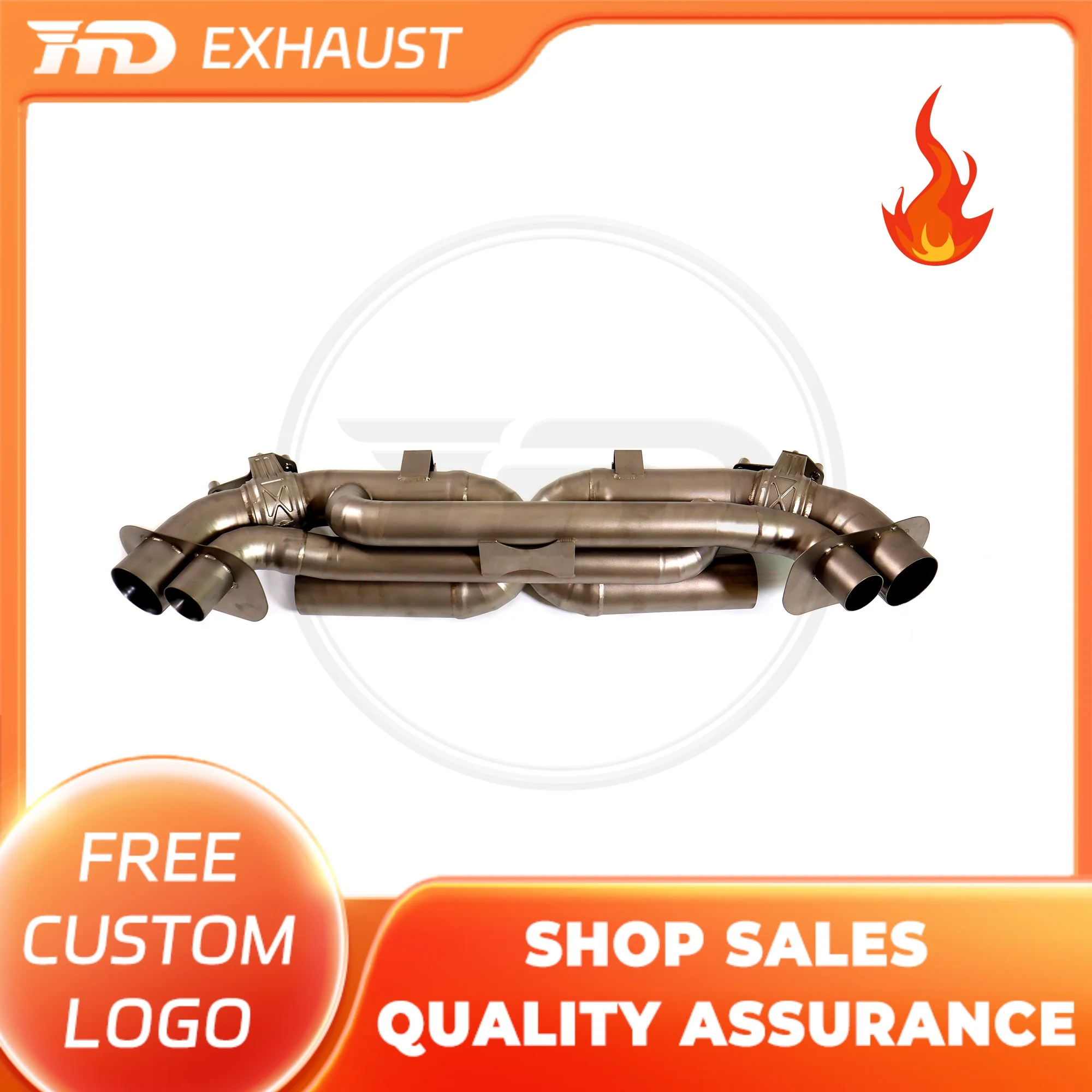 

HMD Exclusive customization Exhaust System titanium alloy High Flow catback exhaust for Porsche 911 992 Turbo S with valves