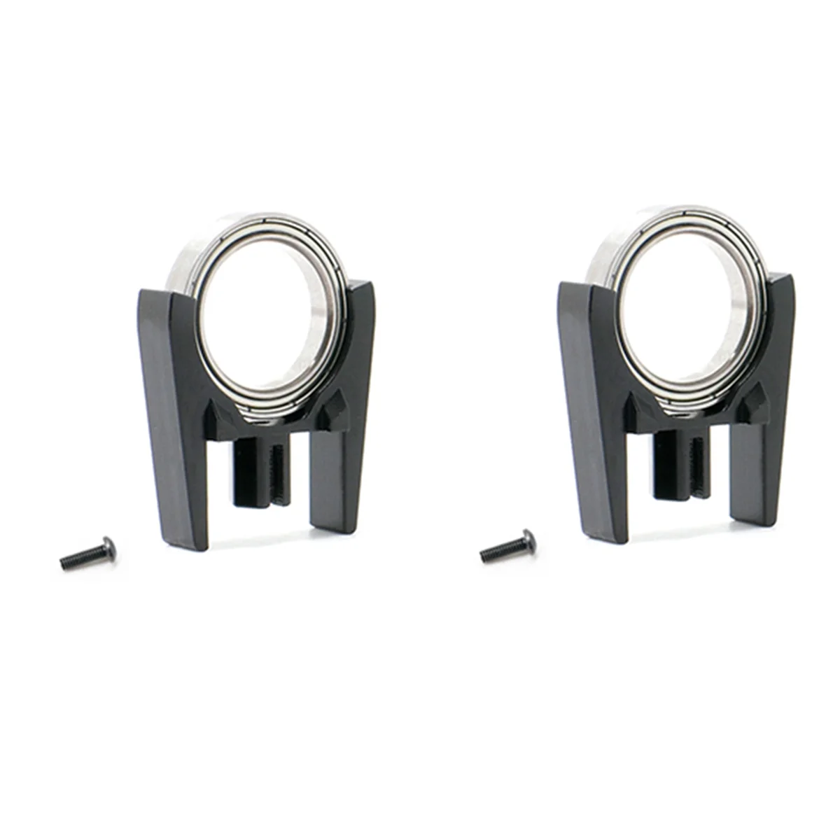 ABMF-2X مجموعة دعم عالية السرعة لعمود الإدارة المعدني AR310878 ARAC4024 لـ 1/10 ARRMA 3S 4S BLX Mega 550، أسود