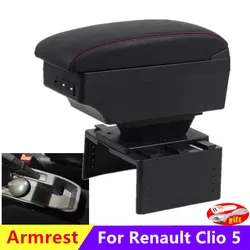 For Renault Clio 5 Armrest Box For Renault Captur Clio5 Car Armrest box central Storage box Retrofit Interior Car Accessories