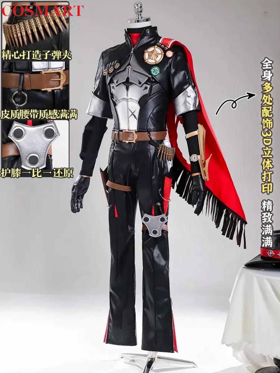 COSMART Honkai: Star Rail Boothill Men Cosplay Costume Cos Game Anime Party Uniform Hallowen Play Role Clothes Clothing