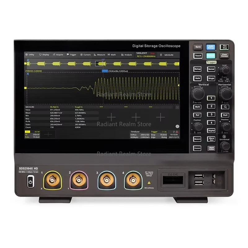 Siglent 4-Channel 200MHz Digital Storage Oscilloscope with 2GHz Power Supply Complete Machine Delivery