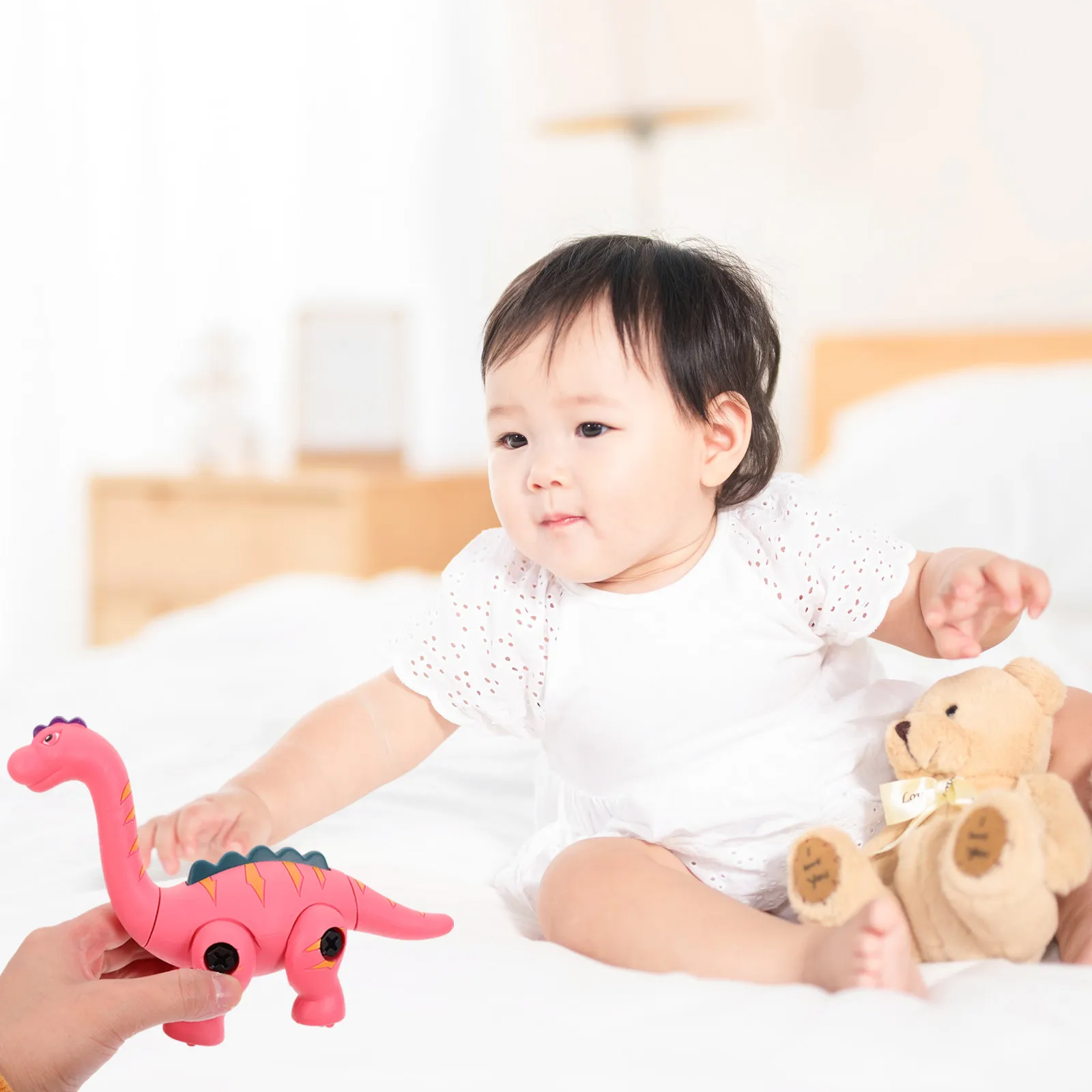 

1Set DIY Dinosaur Assemble Educational Puzzle 3D Take Apart Children Cognitive Activity Handcraft Desktop Decoration