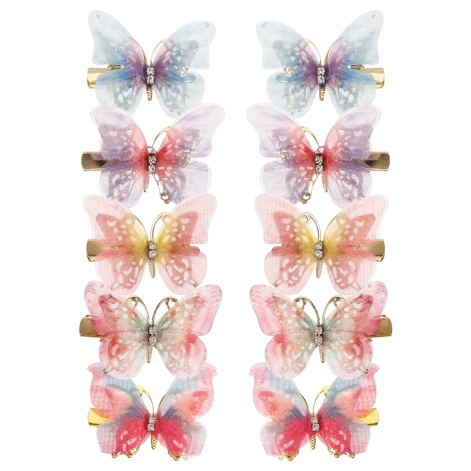 

10Pcs Kids Hair Clips Butterfly Hairpins Small Cute Hair Accessories for Girls Special Occasion Daily Wear Butterfly Hairclip