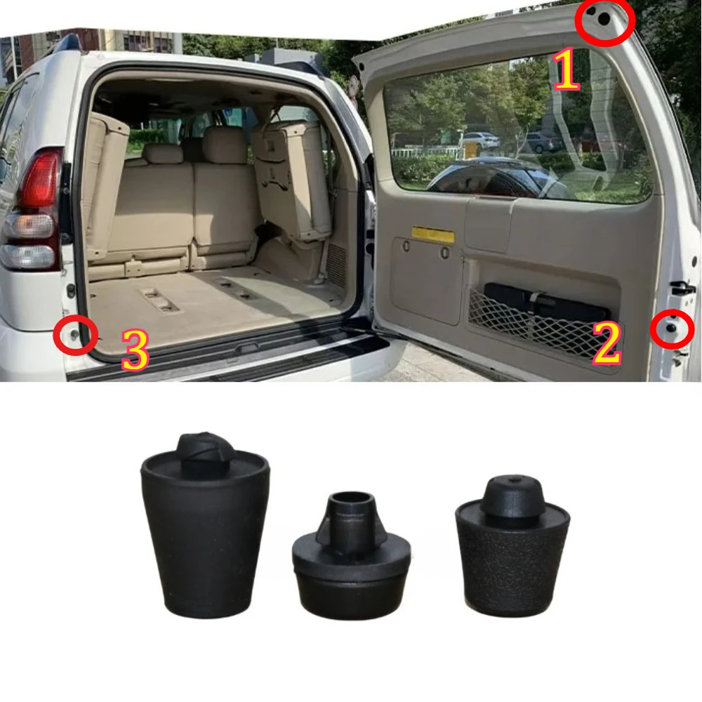 1 Piece Tailgate Cushioning Rubber Granules Shell for Toyota Land Cruiser Prado LCP120 2003-2009 for Lexus GX470