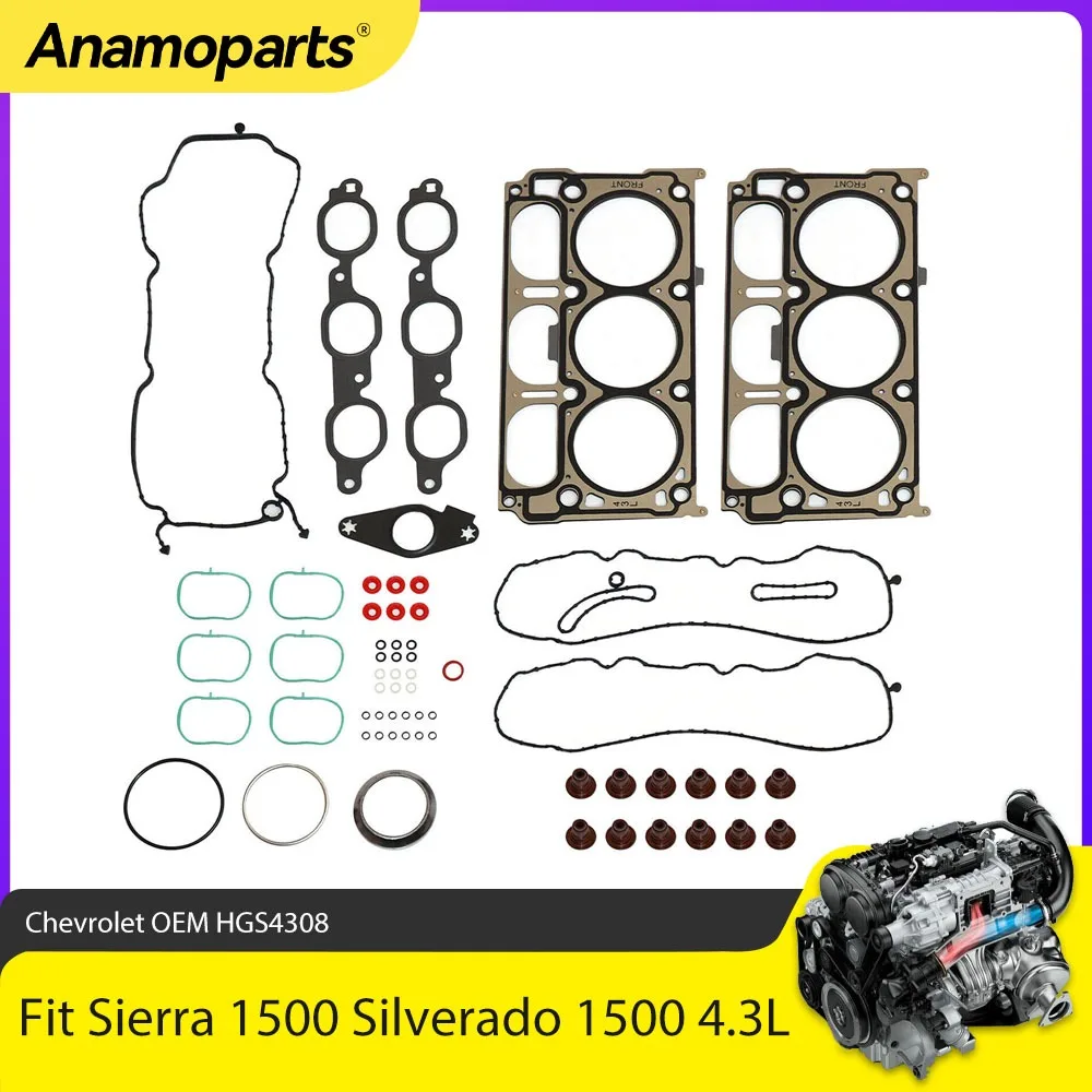 Engine Cylinde Head Gasket Set For 2014-2017 Chevrolet GMC Sierra 1500 Silverado 1500 4.3L