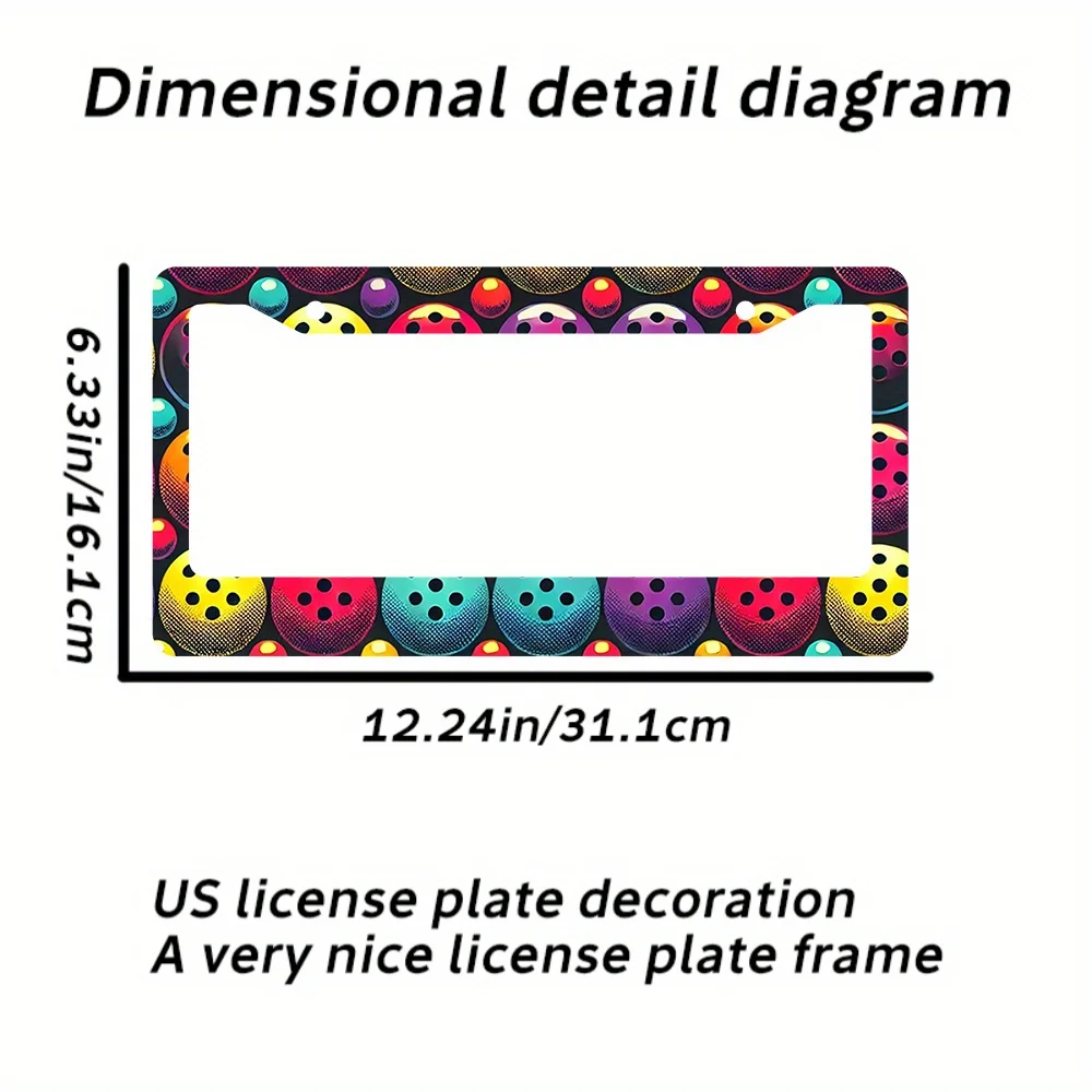 I Prefer Playing Pickle Ball Car Plate Holder Universal American Car License Plate Bracket Cover Additions Decorative