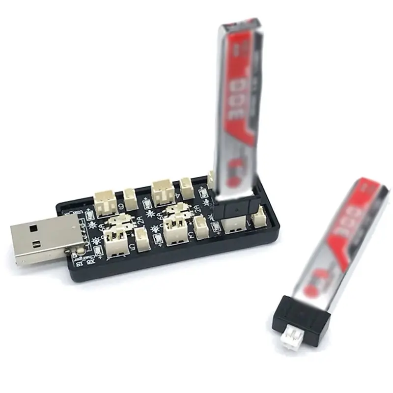 A37T 6CH USB to 3.7V 1S LiHv Lipo Battery Charging Adapter Board 5V 2A for RC Model Batteries