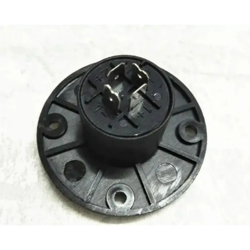 5pcs Metal four-core round professional speaker socket audio cassette base 4 core audio socket