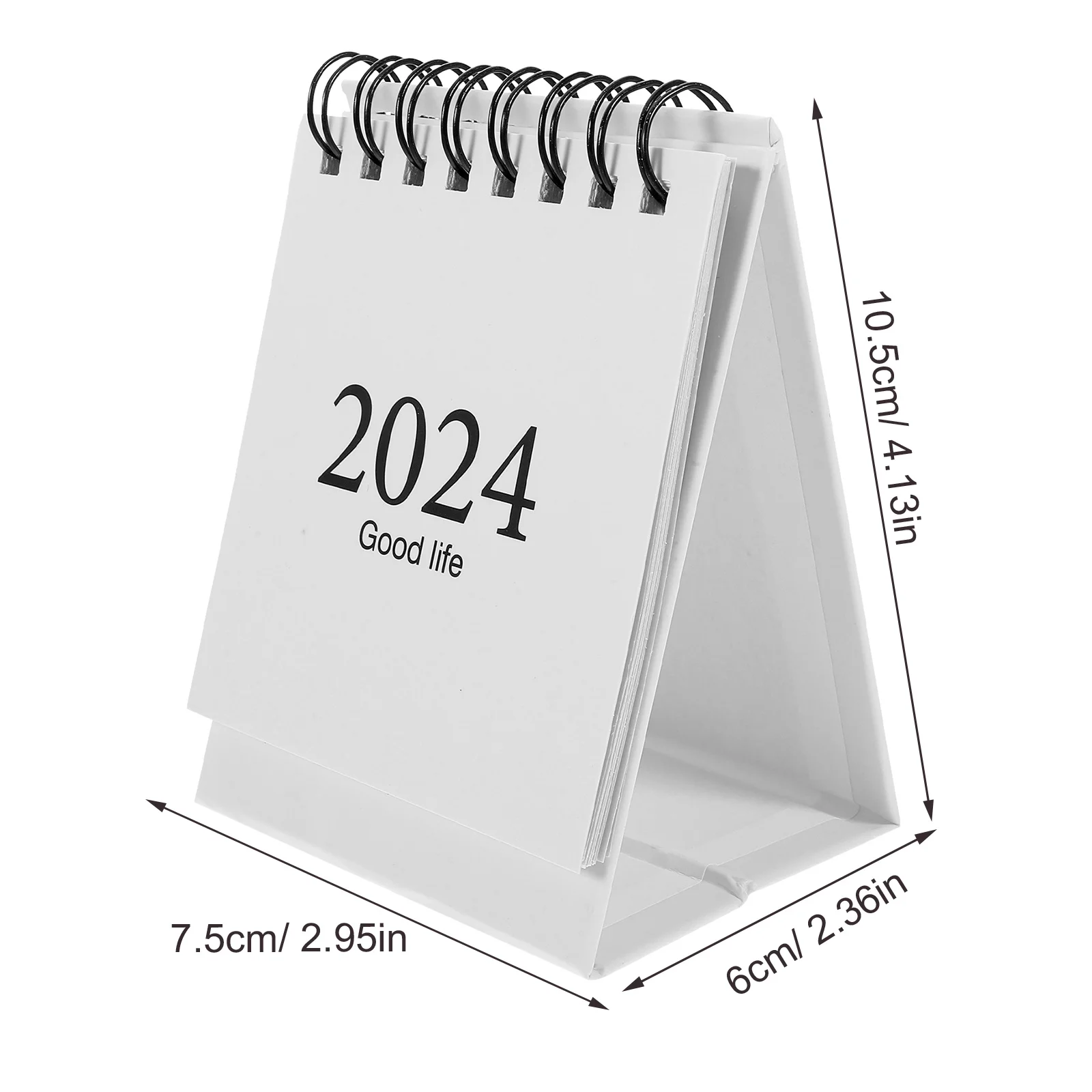 Mini Desk Calendar 2024 Small Paper Decorative Monthly Decoration Vertical Office