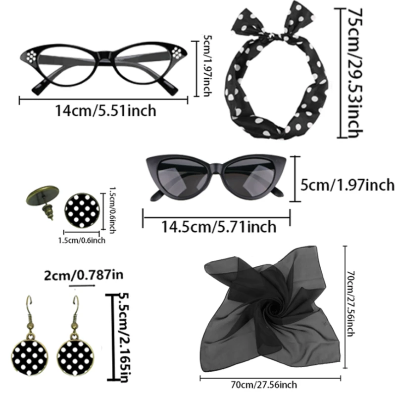 

1950s Themed Costumes and Dress-up Are Suitable for Carnivals, Halloween, Parties, and 1950s Themed Cosplay