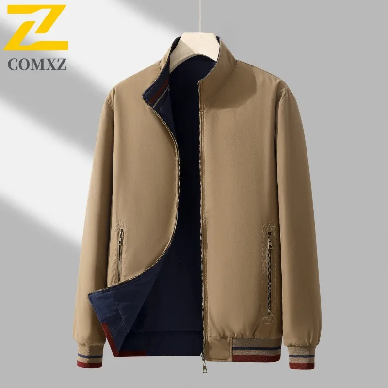 

COMXZ Soft Shell Jacket Men Women Stand Collar breathable Coat Fashion Streetwear Waterproof Windproof for Outdoor Sports 2025
