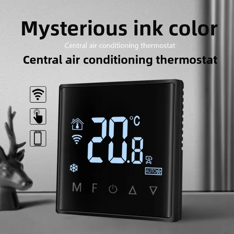 RS-485 الكتابة على الجدران الذكية زيجبي واي فاي مكيف الهواء المركزي ترموستات مروحة لفائف لوحة التحكم التبديل #1