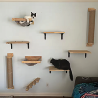 High-Quality Wall-Mounted Cat Scratching Furniture  With Cat Climbing Perches Hammock Wall Steps For Sleeping And Playing