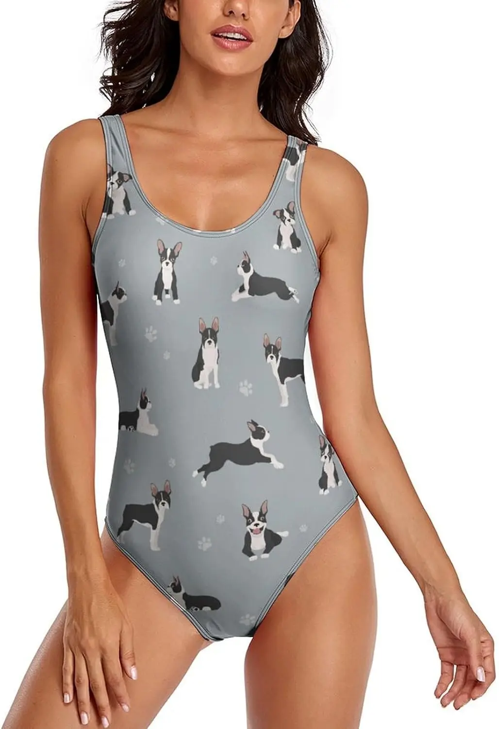 

Женские цельные купальники Luxy Trio Boston Terrier Dog, спортивные тренировочные купальники, купальные костюмы