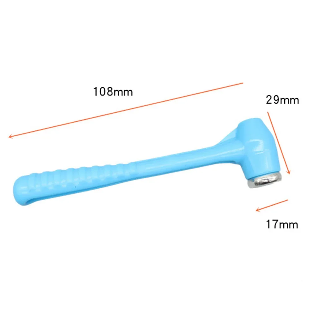 Smooth-Handling Rubber Hammer With Reinforced Metal Base For Repeated Use In Model Assembly And Component Alignment