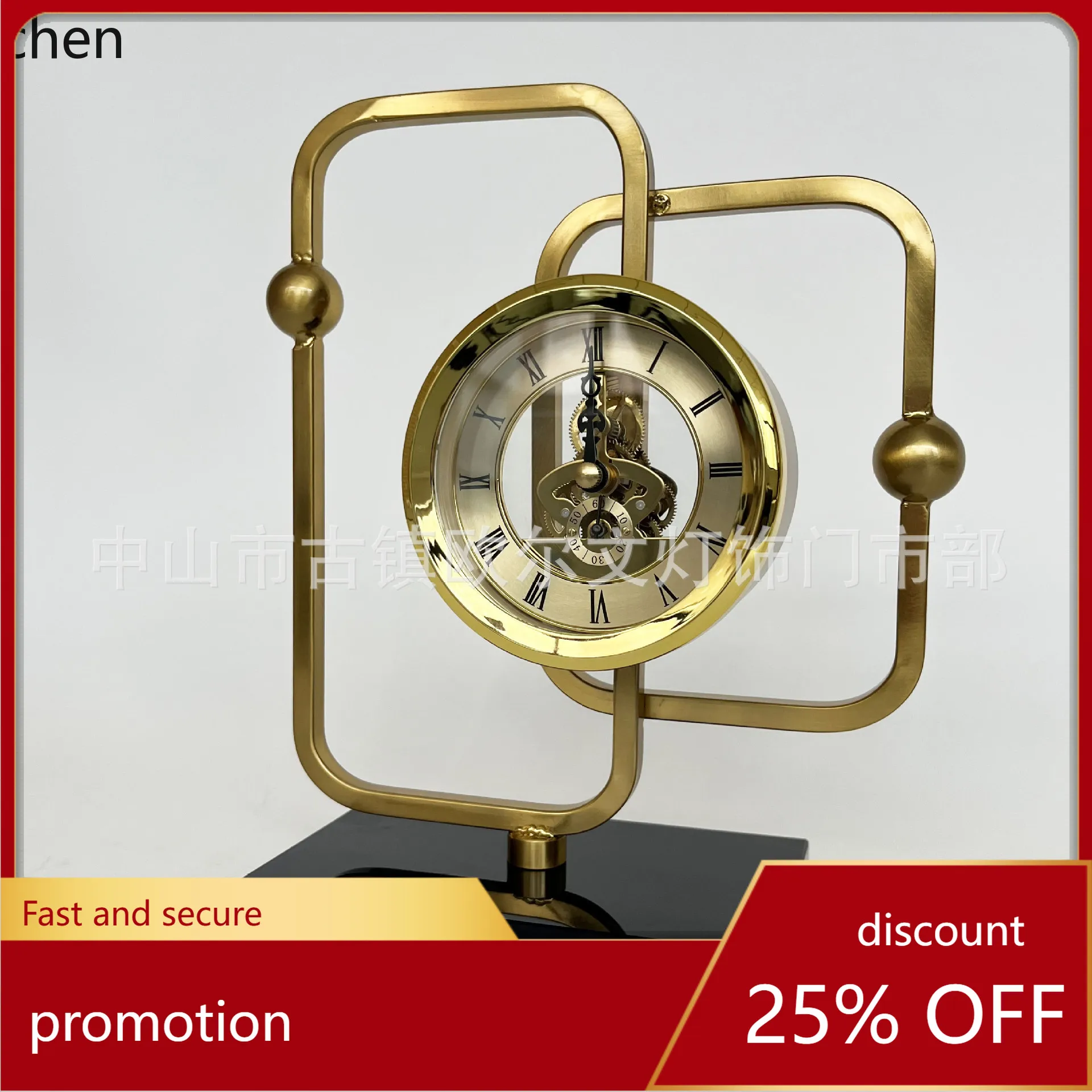 

ZML Table Clock for Living Room, Entryway Cabinet, Drawer Cabinet, TV Cabinet Decoration, Modern Silent Table Clock Ornament