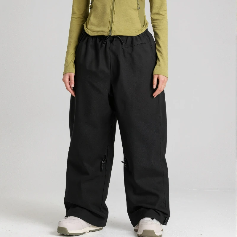 

New Loose Style Male Female Skiing Pants Clothes Open Air Snow Activity Windproof Waterproof Breathable Ski Trousers Women Men
