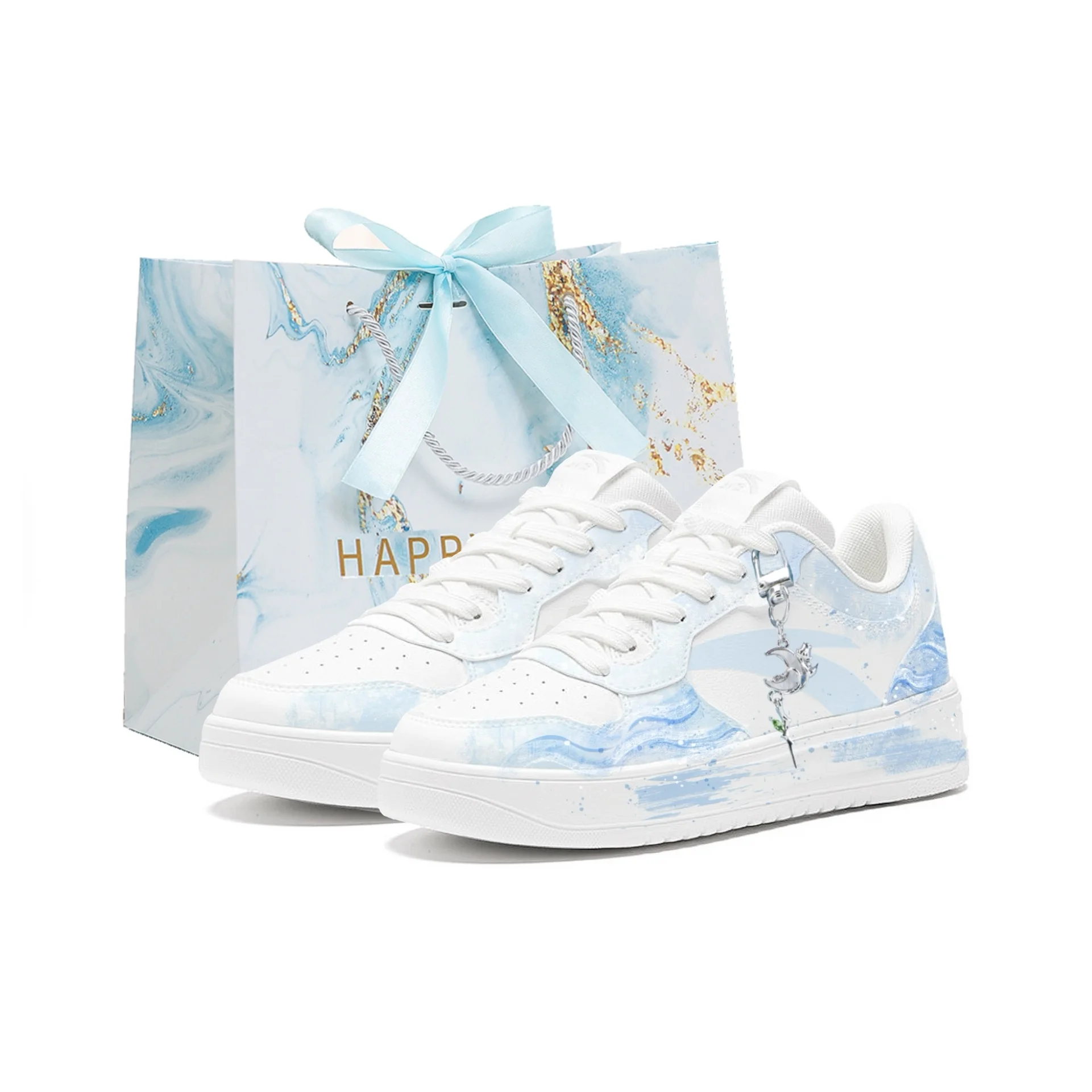 anta-easy-skateboard-shoes-unisex-low-top-blue