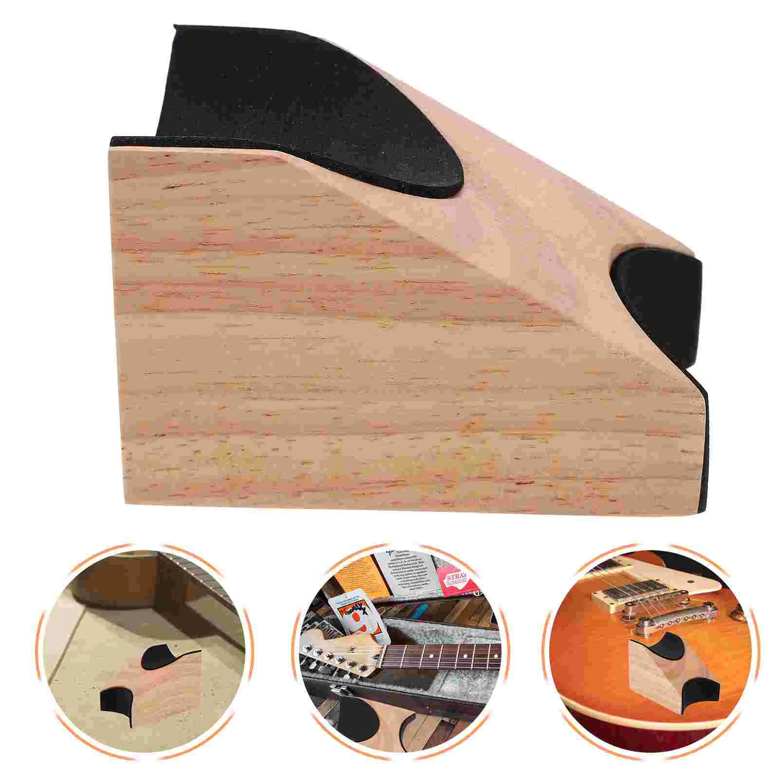 

Cello Gasket Home Floor Stand (wooden Color) Guitar Bass Neck Rest Accessories Kit Fret File Tool