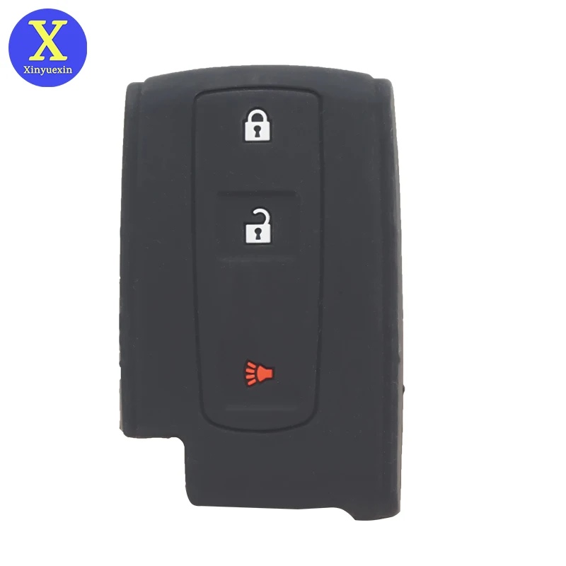 

Xinyuexin 3-кнопочный силиконовый чехол для смарт-ключа для Toyota Prius 2004 2005 2006 2007 2008 2009, чехол для дистанционного ключа, 2 шт./лот