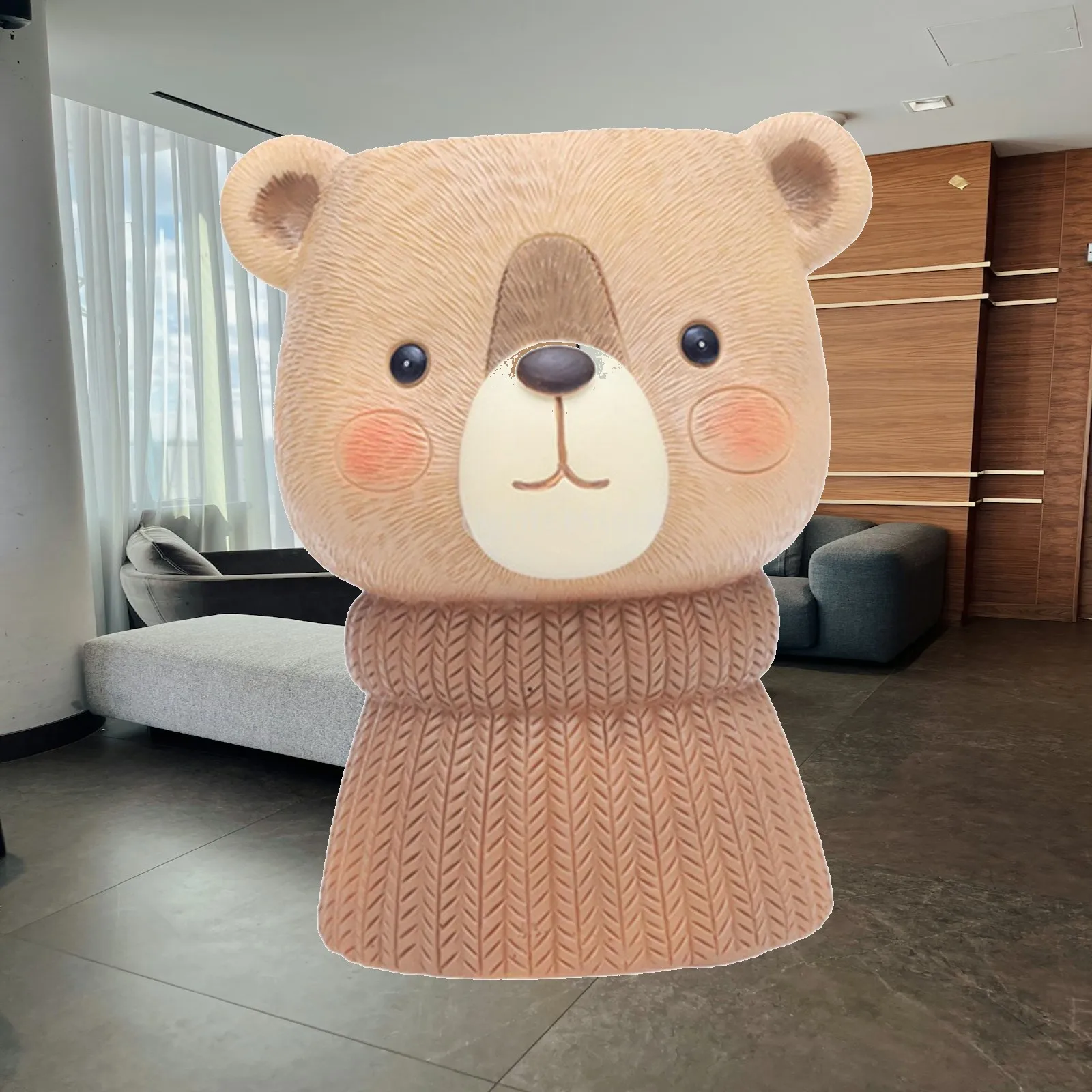 Animal Statue Flower Vase Plant Pot Decoration Artificial Flower Vase Resin Sculpture for Windowsill, Coffee Table, Office