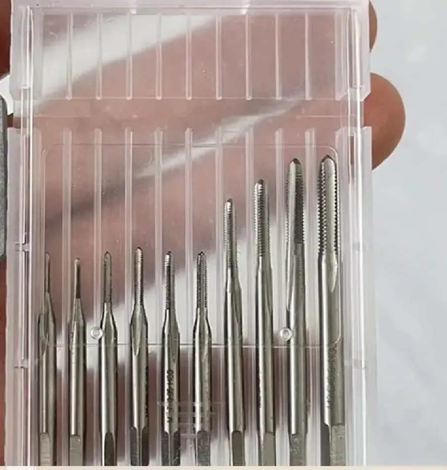 10pcs Micro Machine Screw Taps M1-M3.5 Mini Clocks and Watches Tapping Combination Equipment Tool Set