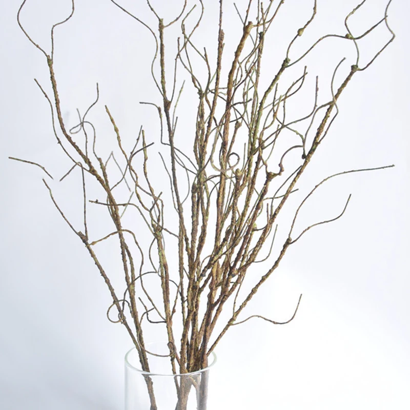 Rama de árbol seca Artificial, planta de follaje, decoración artesanal de madera muerta, adorno de boda, simulación de ratán marchita, decoración de tacto Real