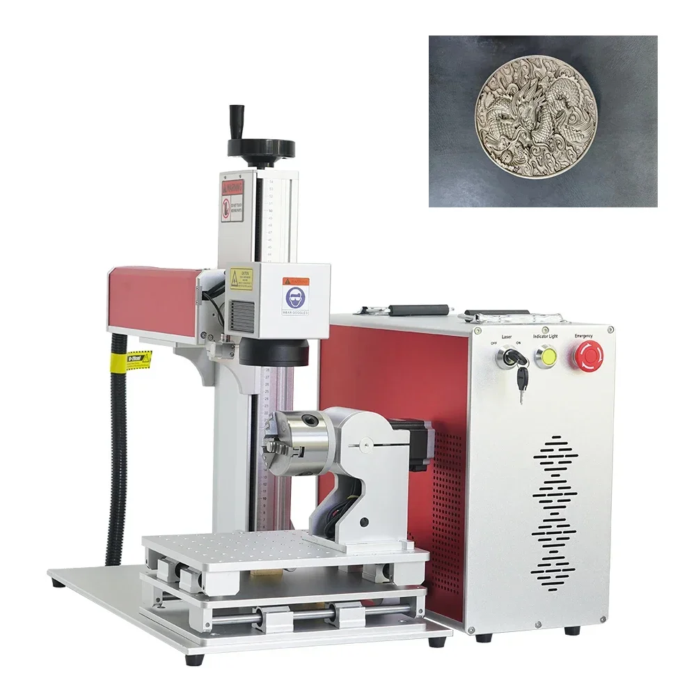 2025 Dynamic Auto focus 3D  marking machine for cattle ear tags For Good Price fiber laser mark on metal   50W  60W  80W  100W