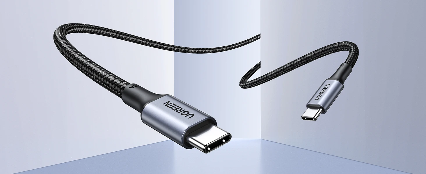 UGREEN 2 Pack USB Type C to USB C Cable PD100W Charging Cable for iPhone 17 16 15 MacBook Xiaomi Samsung Fast Charge USB C Cord