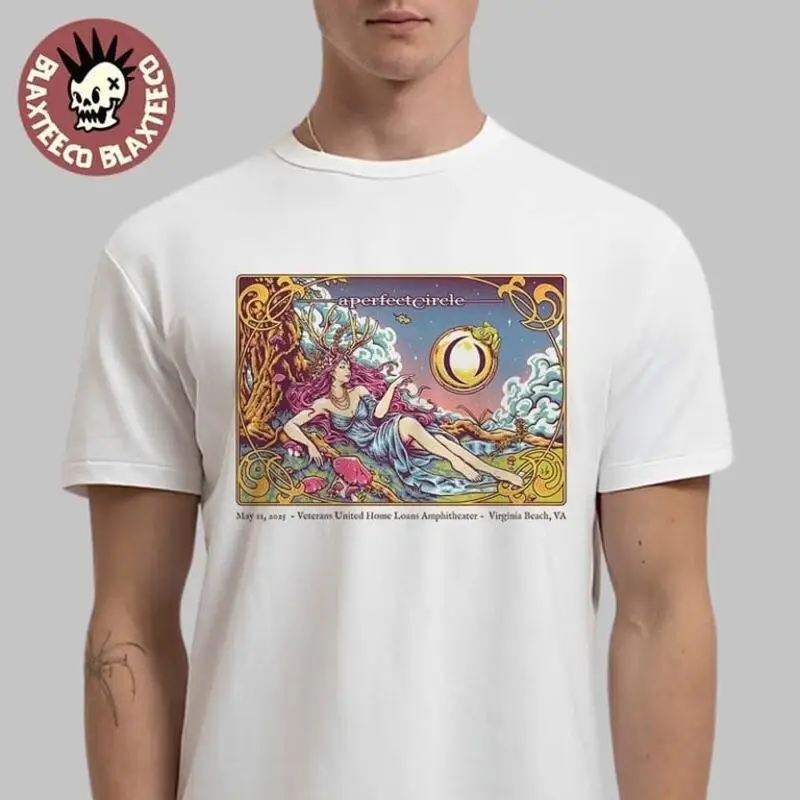 

A Perfect Circle Sessanta 2025 Virginia Beach May 11 Gig Poster T Shirt