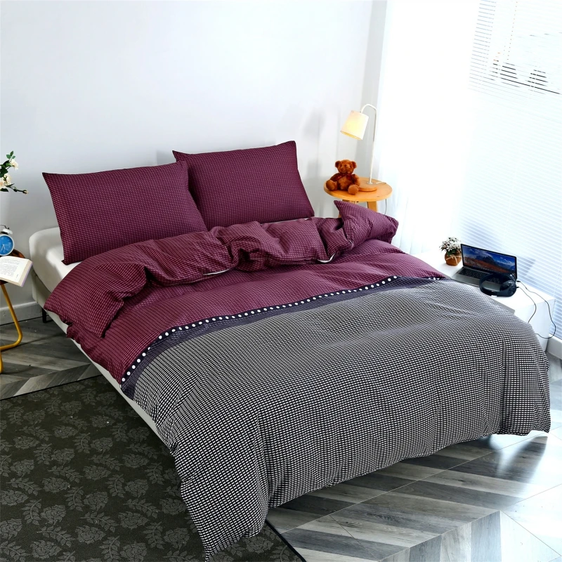 Reversible Nordic Zigzag Single Twin Full Queen Duvet Cover Set