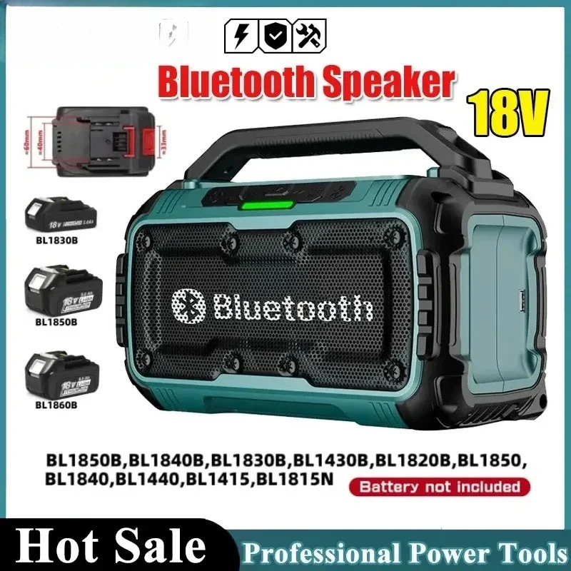 Dual Channel Subwoofer Loudspeaker 3D Outdoor For DeWalt /Milwaukee Makita Cordless Bluetooth Portable Surround Speakers view 2