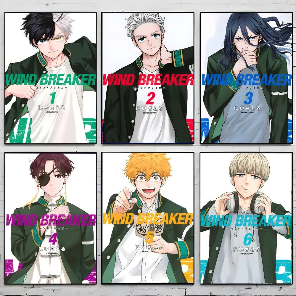 Anime Action Wind Breaker Poster Premium Decor Art & Gift for Household Lounge Home Ornaments