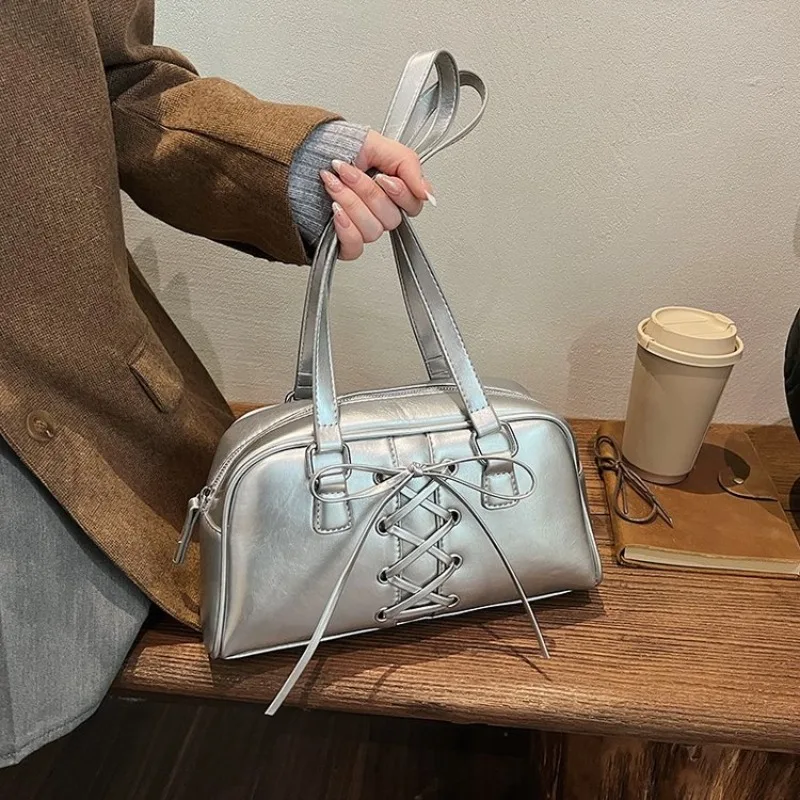 

Elegant Leather Diaper Bag, Luxury Brand Crossbody Handbag, Large Capacity Tote For Commuter, Casual And Stylish For Ladies